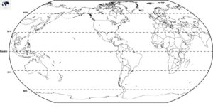 Free Printable World Map with Longitude and Latitude in PDF - Blank ...