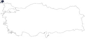 Printable Blank Turkey Map with Outline, Transparent Map PDF