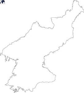Printable Blank North Korea Map with Outline Transparent Map