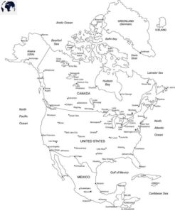 Free Labeled North America Map with Countries & Capital - PDF Free Labeled North America Map with Countries & Capital - PDF