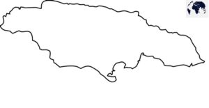 Printable Blank Jamaica Map with Outline, Transparent Map