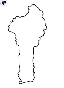 Printable Blank Benin Map with Outline, Transparent Map