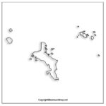 Printable Blank Seychelles Map with Outline, Transparent Map