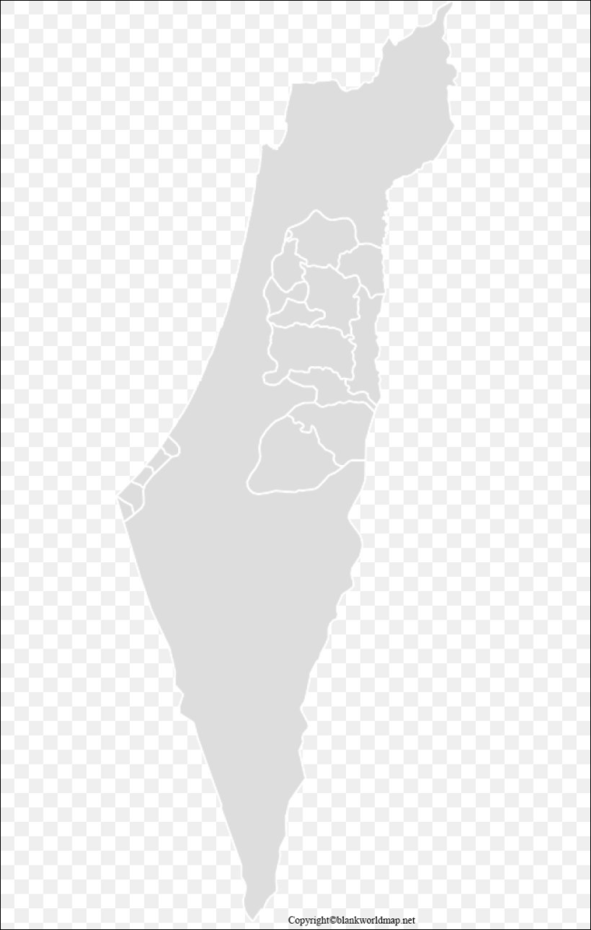 Palestine Blank Map