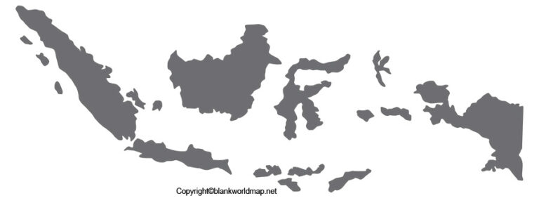 Printable Indonesia Map - Blank World Map