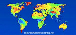 Free Printable World Wind Map Template in PDF