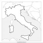 Printable Blank Italy Map with Outline, Transparent Map
