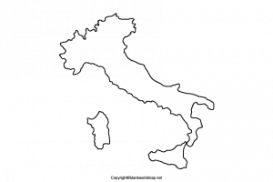 Printable Blank Italy Map With Outline Transparent Map Transparent PNG Italy Map 300x200 